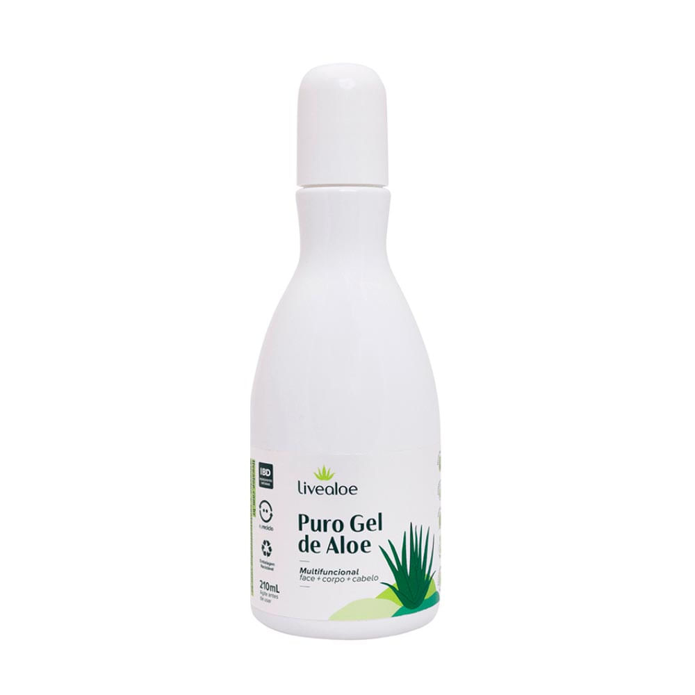 Puro Gel Livealoe Babosa Multifuncional Natural de Aloe 210Ml