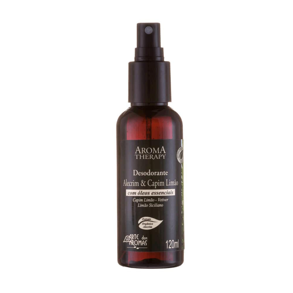 Desodorante Spray Arte dos Aromas Alecrim E Capim-limão 120Ml