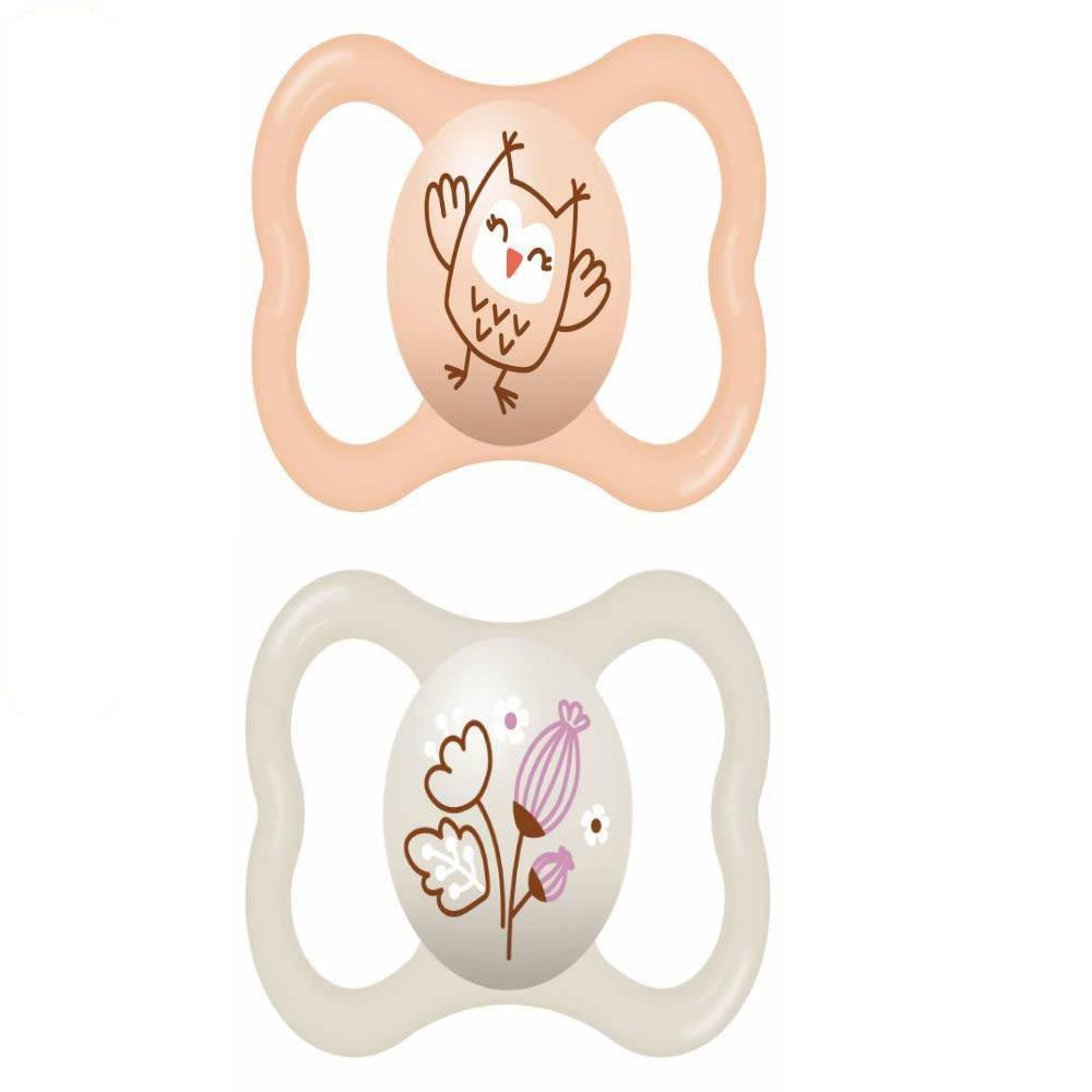 Chupeta Air Silicone Skin Soft Acima 18 Meses Rosa 2 Unidades Mam Baby