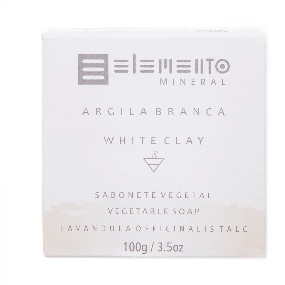 Sabonete De Argila Branca Natural Elemento Mineral 100G