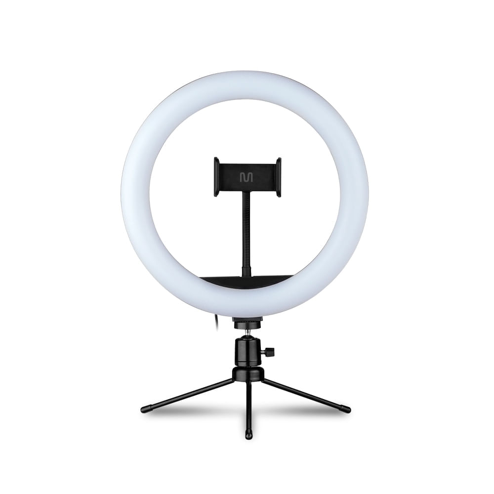 Suporte Ring Light 10 Polegadas 11W Tripé de Mesa Multilase