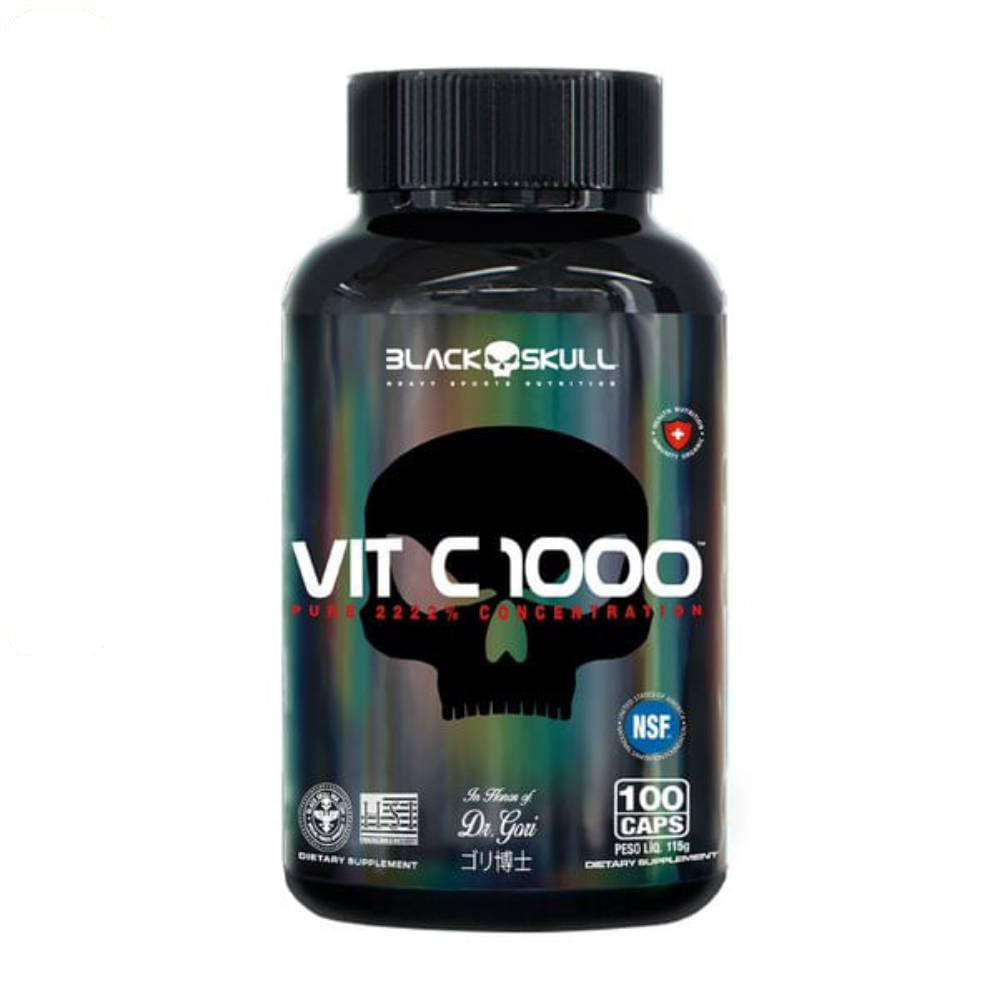Vitamina C  100 Cápsulas Black Skull