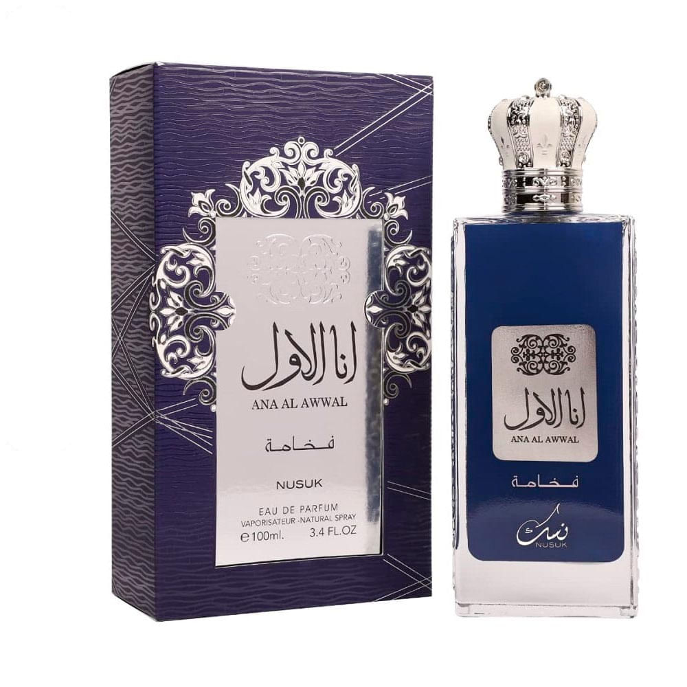 Perfume Árabe Masculino Ana Al Awwal Blue Nusuk Eau De Parfum 100ml