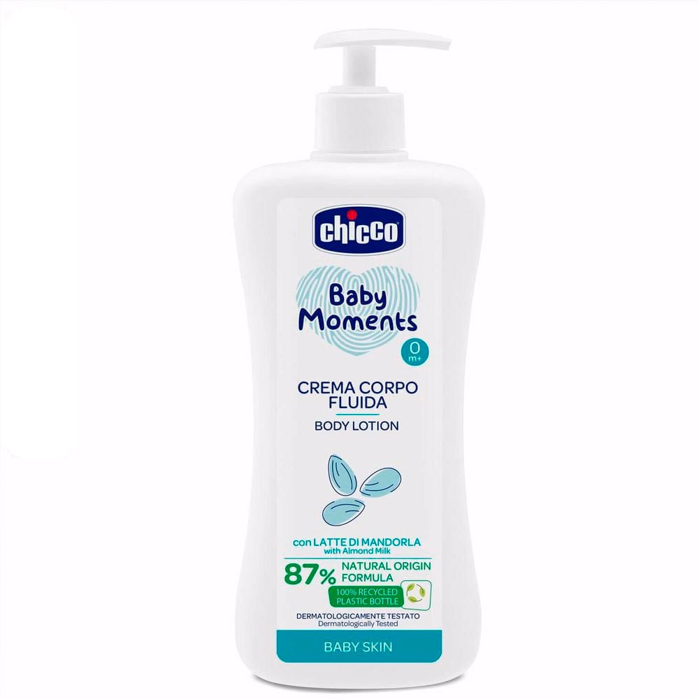 Creme Corporal Baby Moments Pele Delicada Chicco 500ml