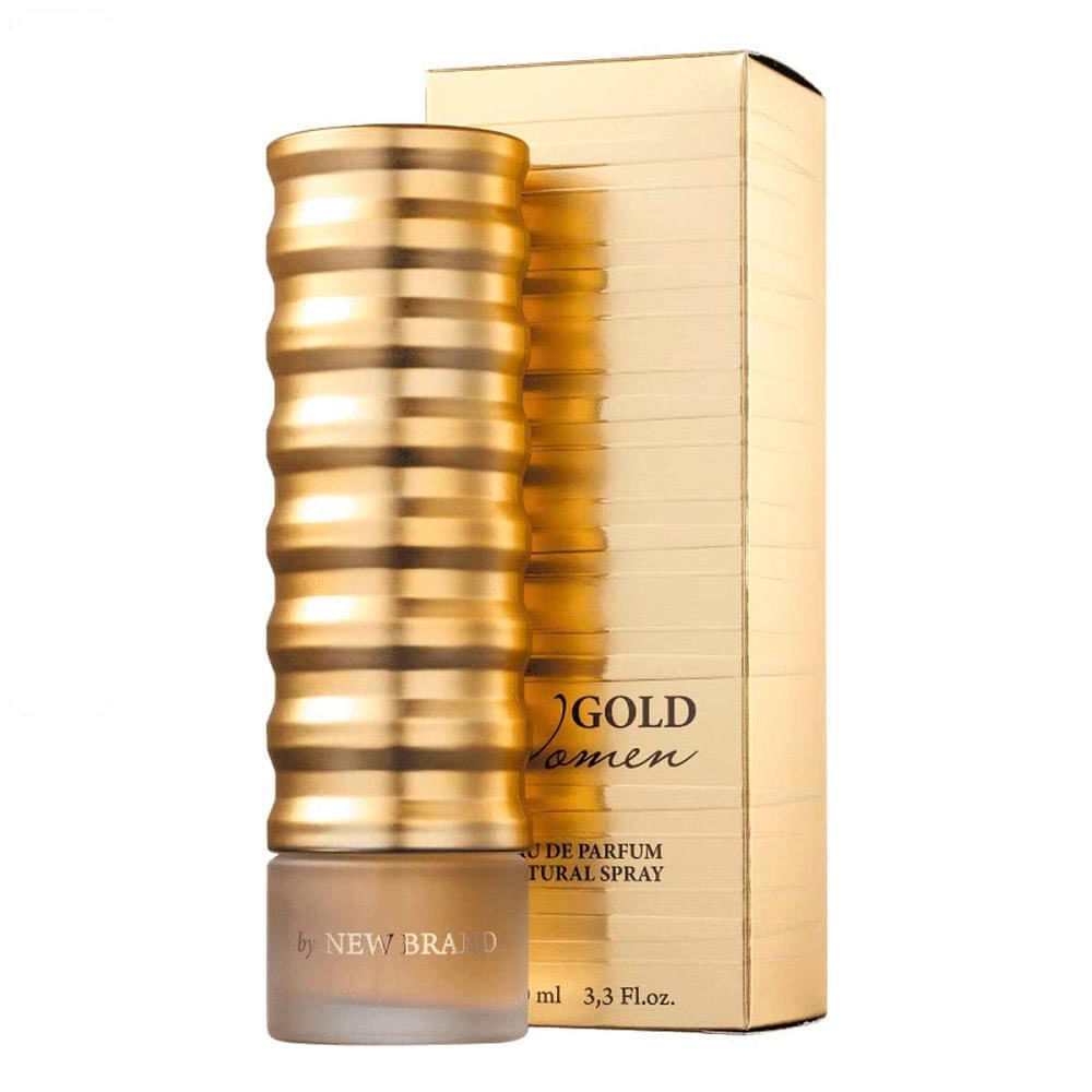 Perfume Feminino Gold Woman New Brand Eau De Parfum 100 Ml