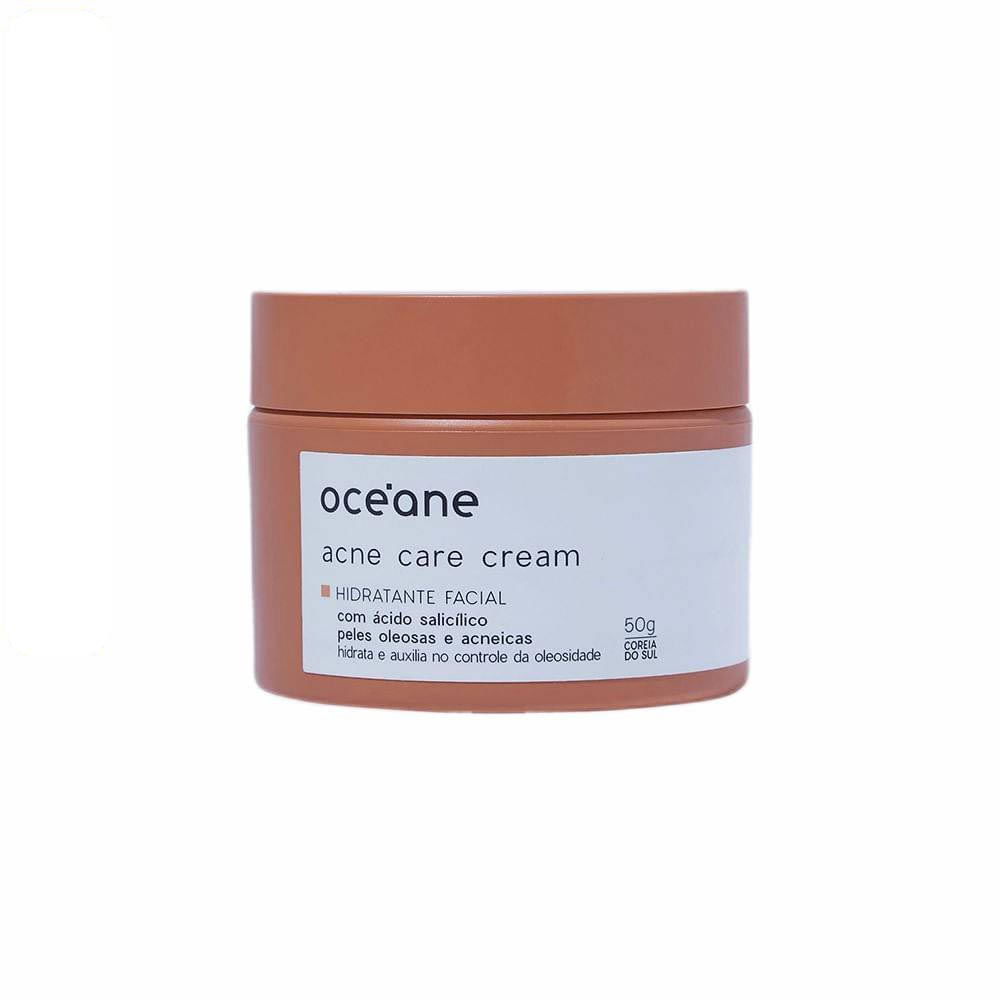 Hidratante Facial com Ácido Salicílico  Acne Care Cream 50g Oceane