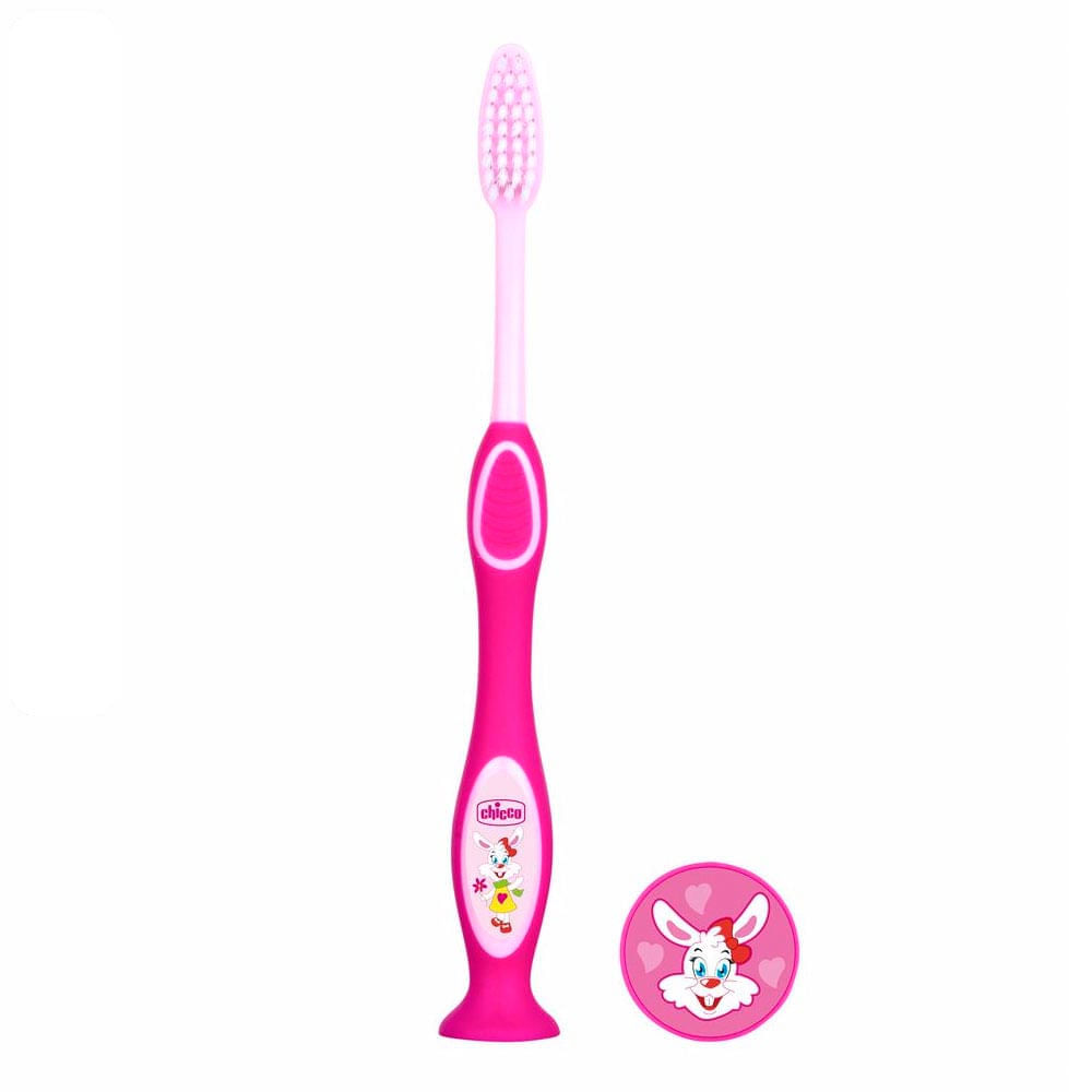 Escova De Dentes Chicco 3A+ Rosa