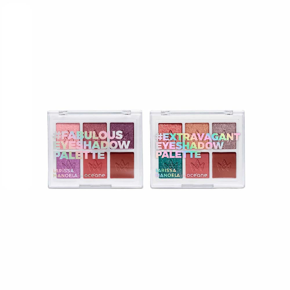 Kit Paleta de Sombras Fabulous + Paleta de Sombras Extravagant Larissa Manoela by Océane