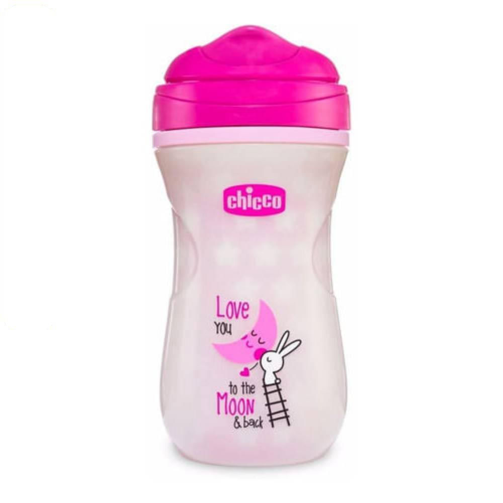 Copo Luminoso 266ML 14M+ Chicco Rosa