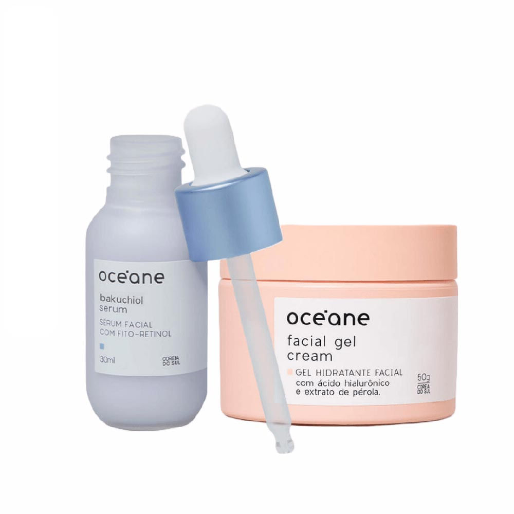 Kit Xô Linhas Finas Gel Hidratante Facial + Sérum de Fito-Retinol Océane