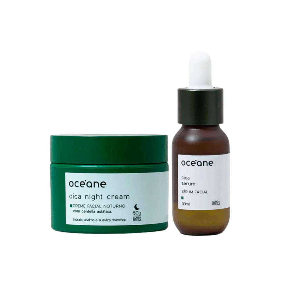 Kit Hidratação Noturna Cica Sérum + Cica Night Cream Océane