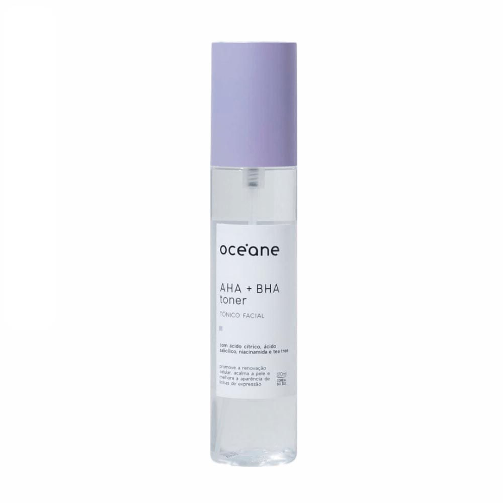 Tônico de Hidratação Intensa Aha + Bha Toner Océane 120ml