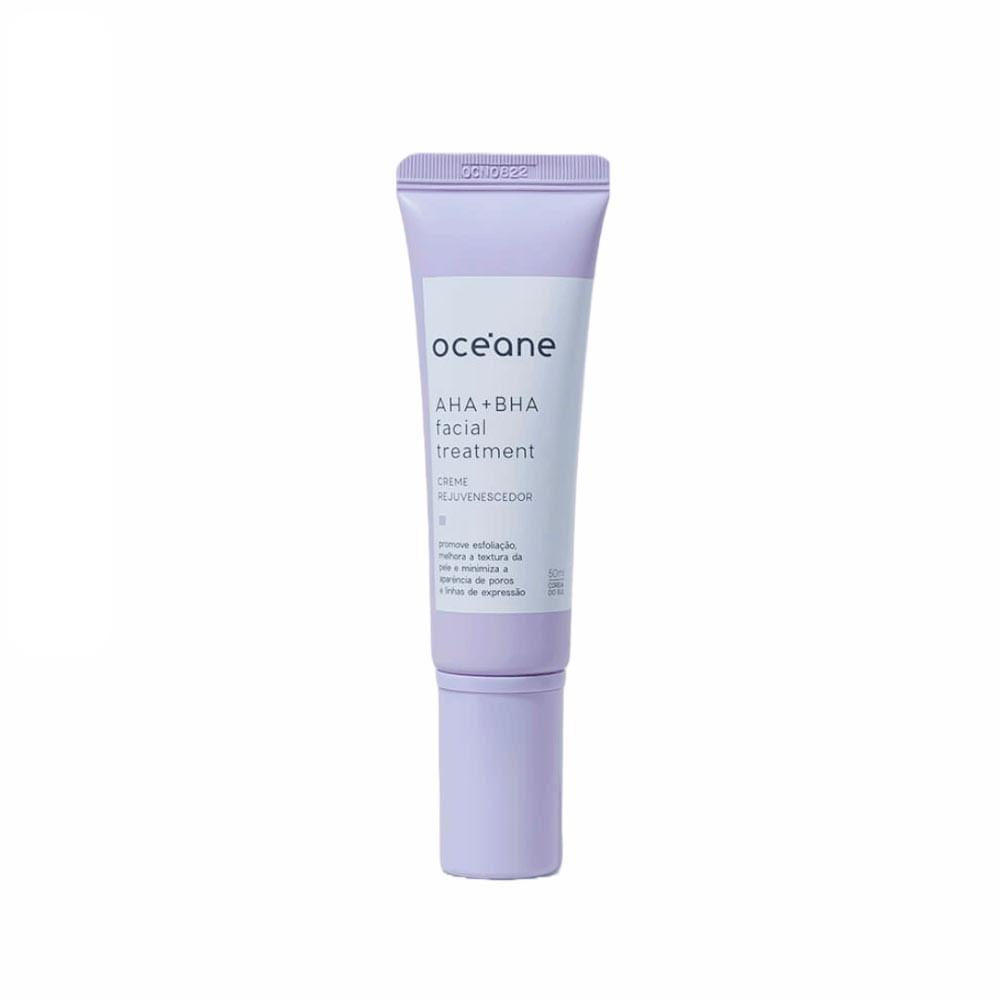 Creme Rejuvenescedor Lavável Aha + Bha Facial Treatment Océane 50ml