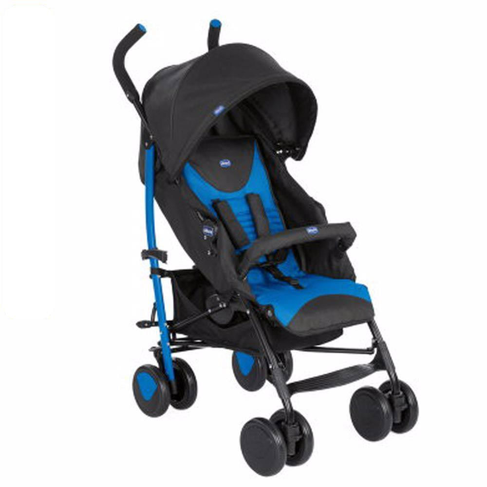 Carrinho de Bebê Echo com Bumper Bar Chicco Azul