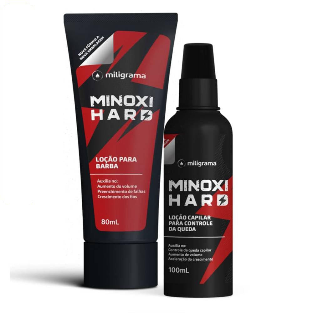 Kit MinoxiHard Cabelo e Barba Miligrama