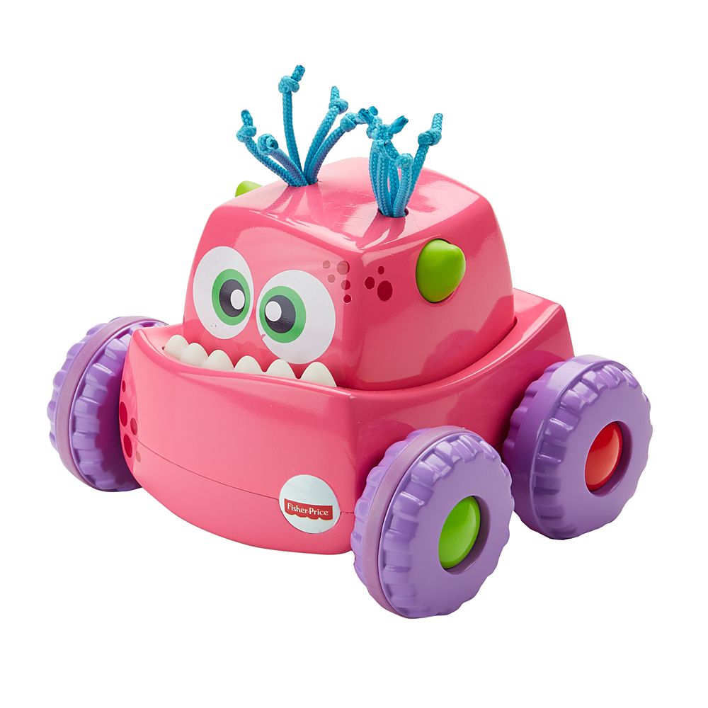 Meu Primeiro Carrinho Veículo Monstro Rosa Fisher Price