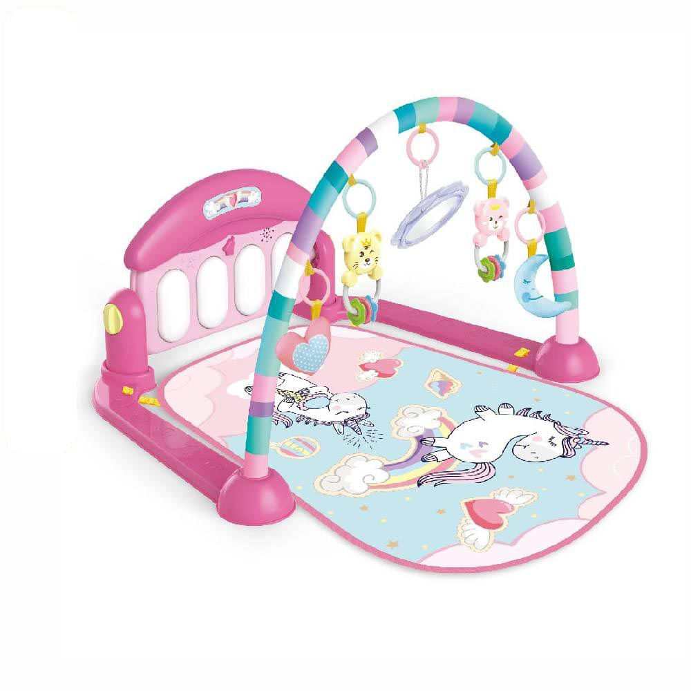 Tapete de Atividades com Play Piano Unicórnio Rosa Maxibaby