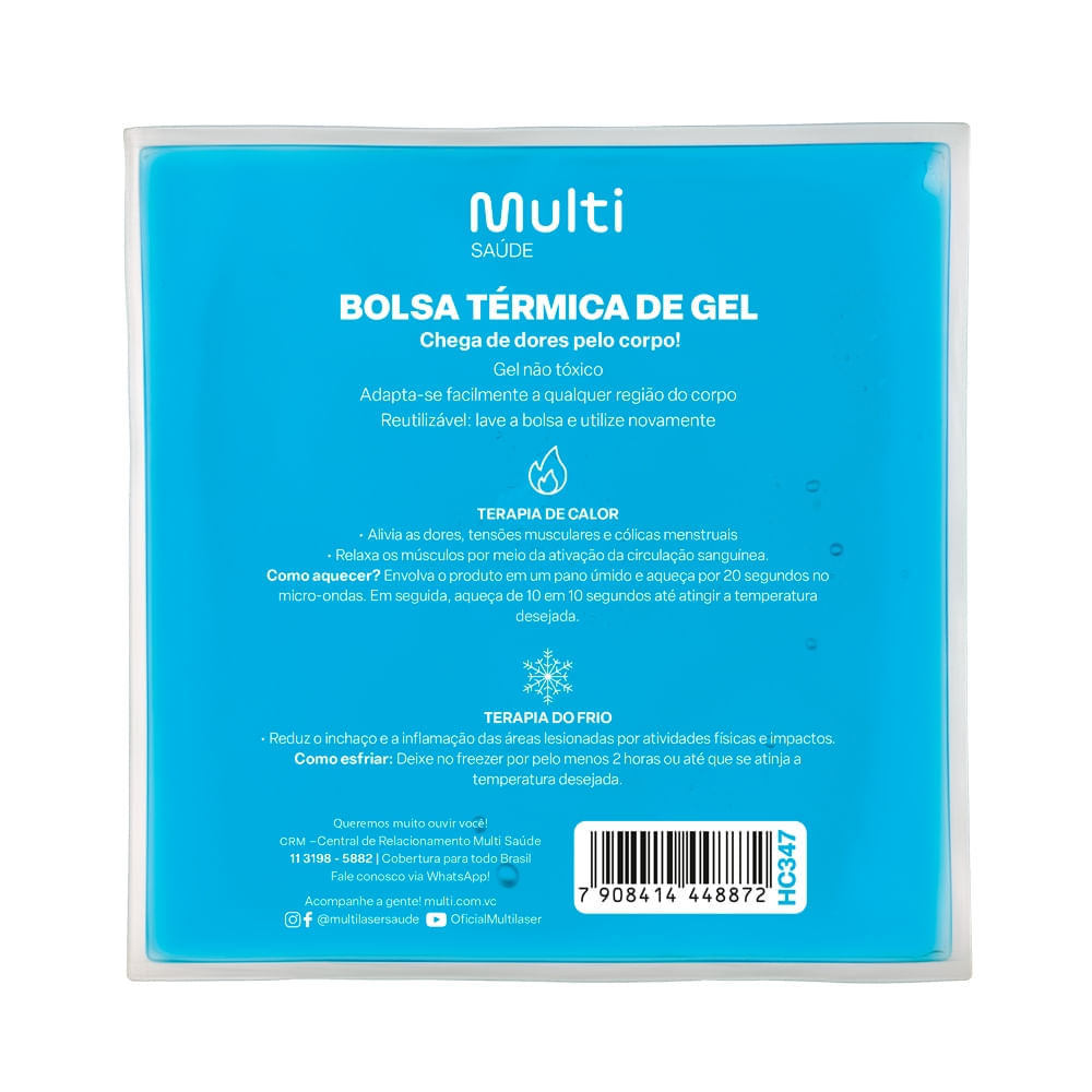 Bolsa Térmica Transparente em Gel Multilaser Tamanho P