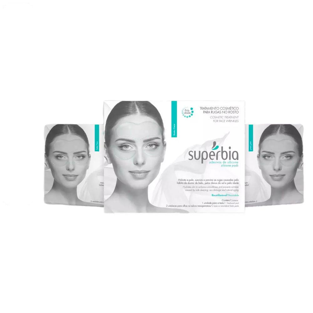 Kit Adesivos de Silicone para Rugas no Rosto Supérbia