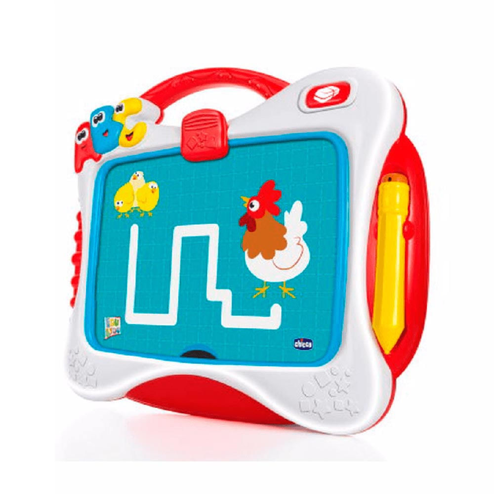 Brinquedo Educativo Minha Primeira Lousa Digital Chicco Branco