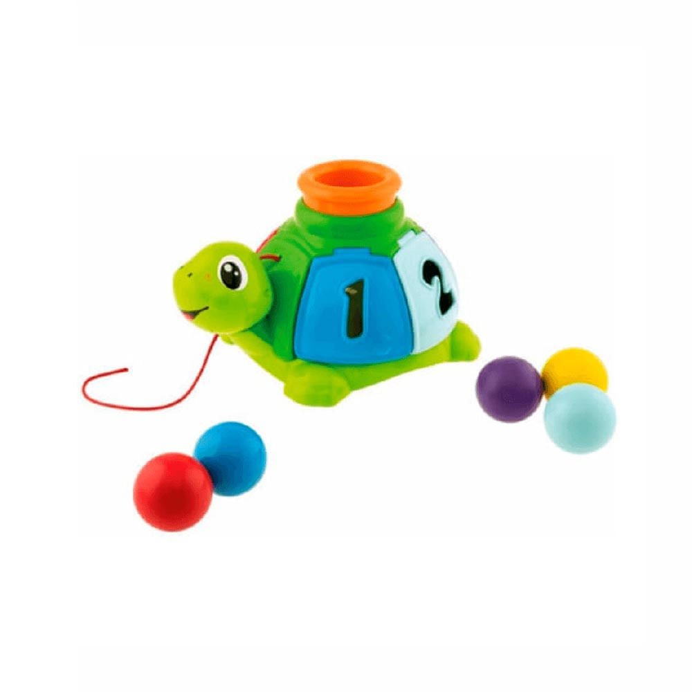 Brinquedo Educativo Tartaruga Efeito Surpresa Chicco Verde
