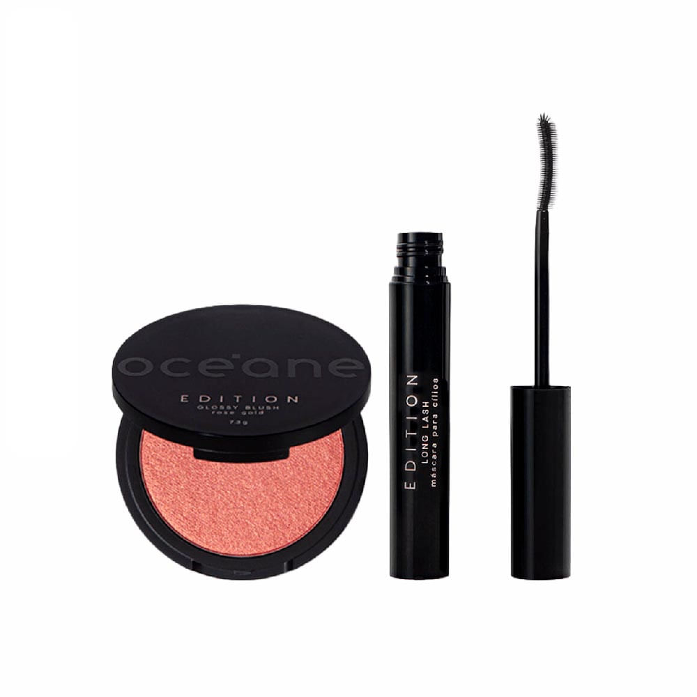 Kit Blush Cintilante + Máscara Para Cílios Long Lash Océane Edition