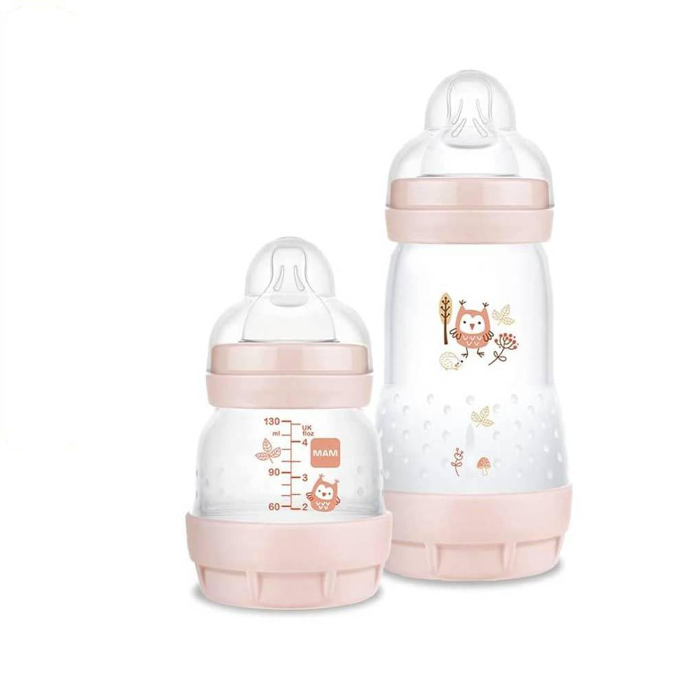 Kit 2 Mamadeiras Easy Start Set 130/260ml Rosa MAM