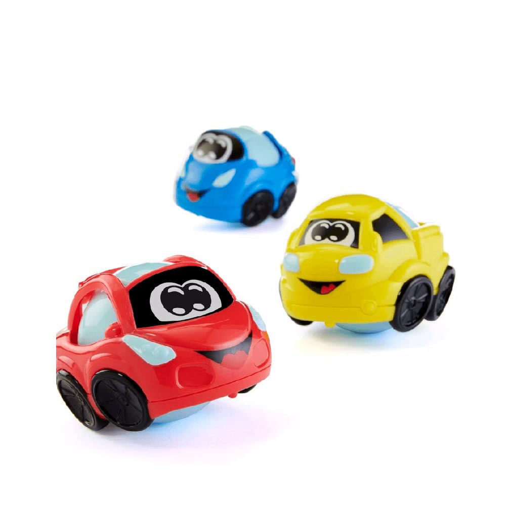 Brinquedo Educativo Kit 3 Carrinhos Turbo Ball Box Chicco
