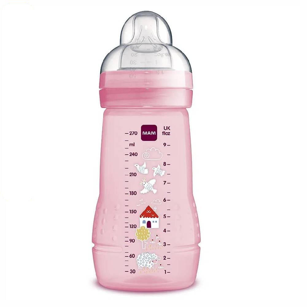 Mamadeira Fashion Girls Rosa 270 ml MAM