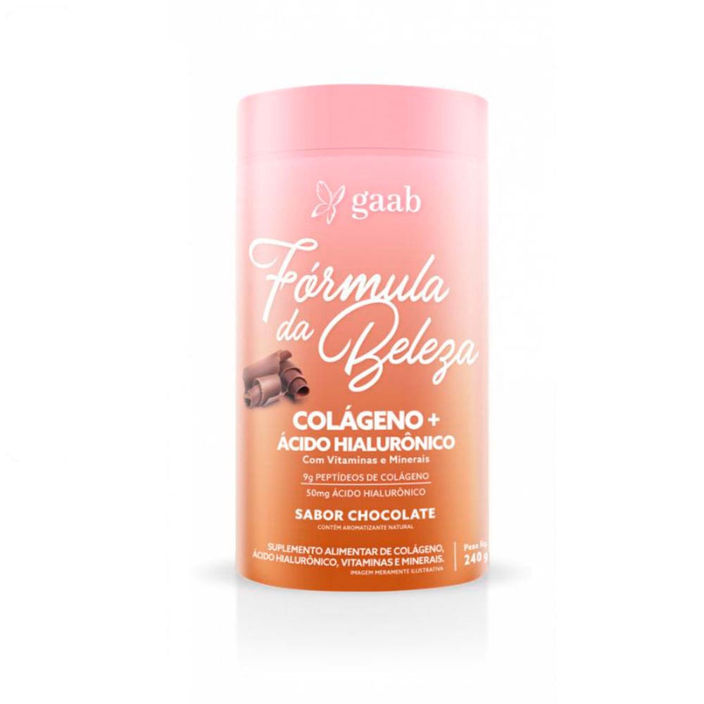 Fórmula da Beleza Colágeno em Pó Chocolate Gaab 240g