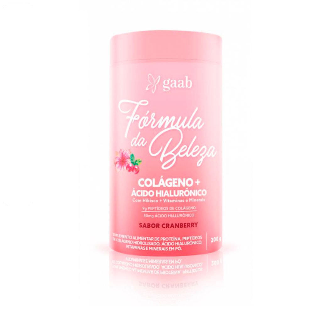 Fórmula da Beleza Colágeno em Pó Cranberry Gaab 200g