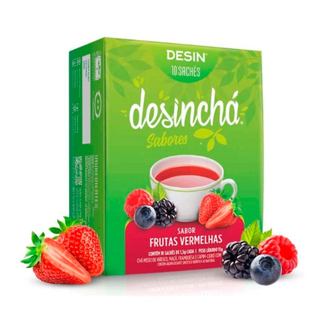 Desinchá Frutas Vermelhas 10 sachês 15g