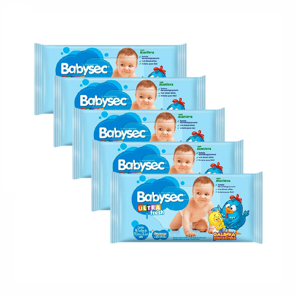 Lenço Umedecido Babysec com 230 Unidades