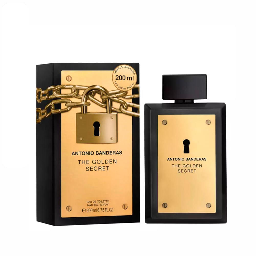 The Golden Secret By Antonio Banderas Eau de Toilette Perfume Masculino 200 ml