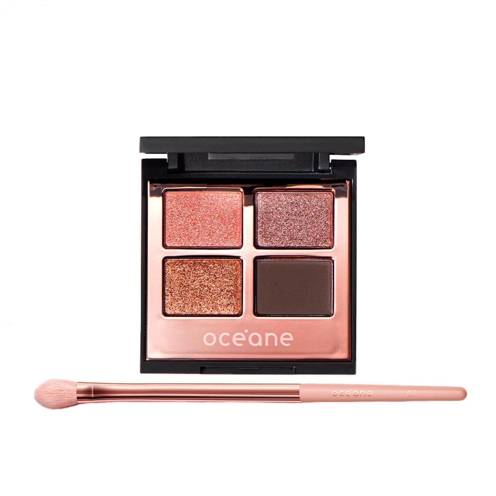 Kit Paleta De Sombras Galaxy Océane Edition + Pincel Para Sombra Ocn7 Océane