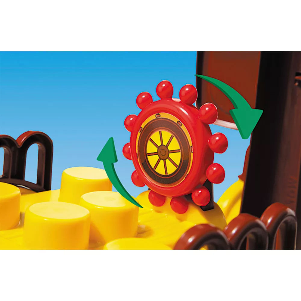 Blocos de Montar Navio Pirata Baby Land 30 Peças