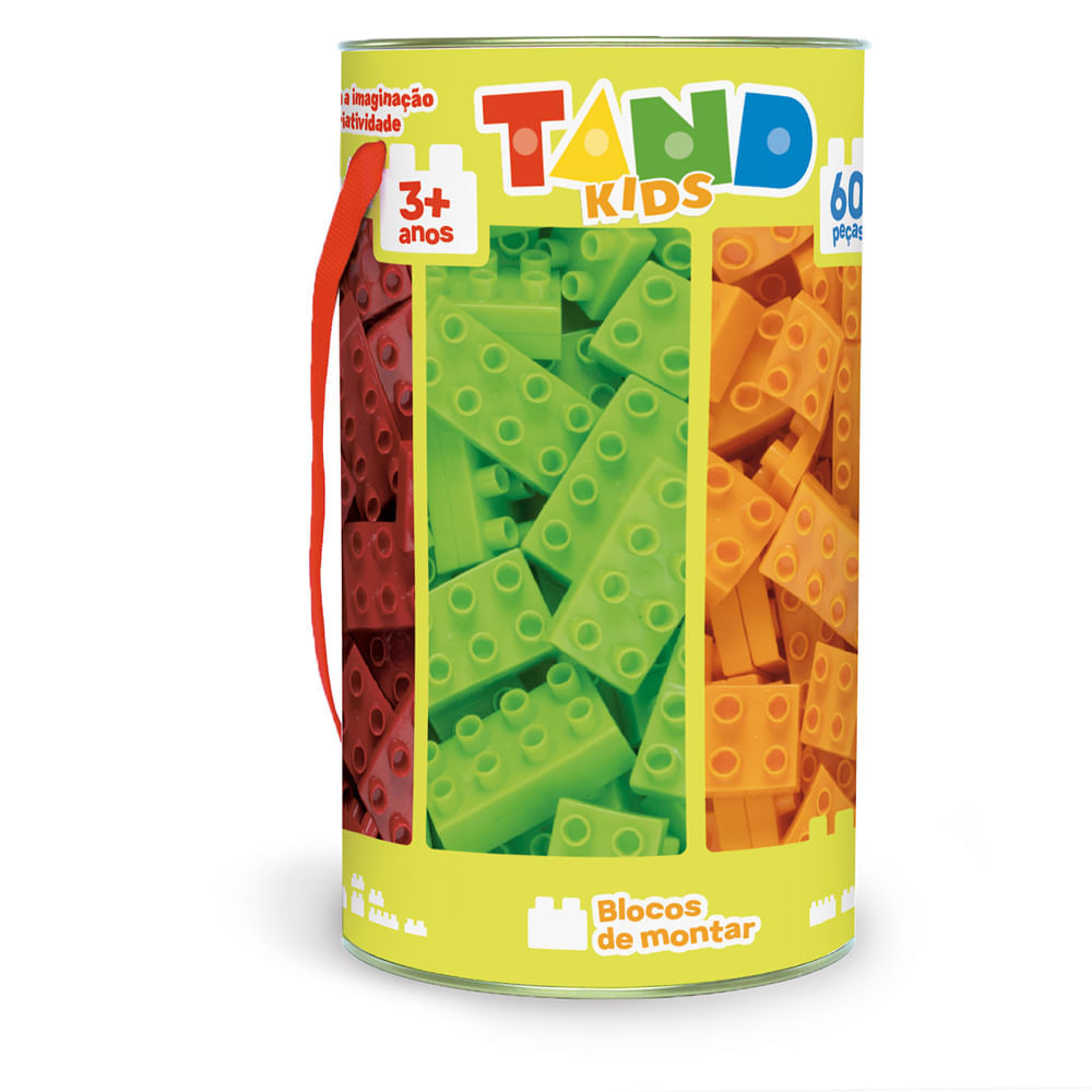 Blocos De Encaixe Tand Kids Toyster 60 peças