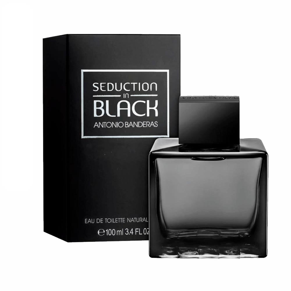 Antonio Banderas Seduction Black for Men Eau de Toilette Perfume Masculino 100 ml