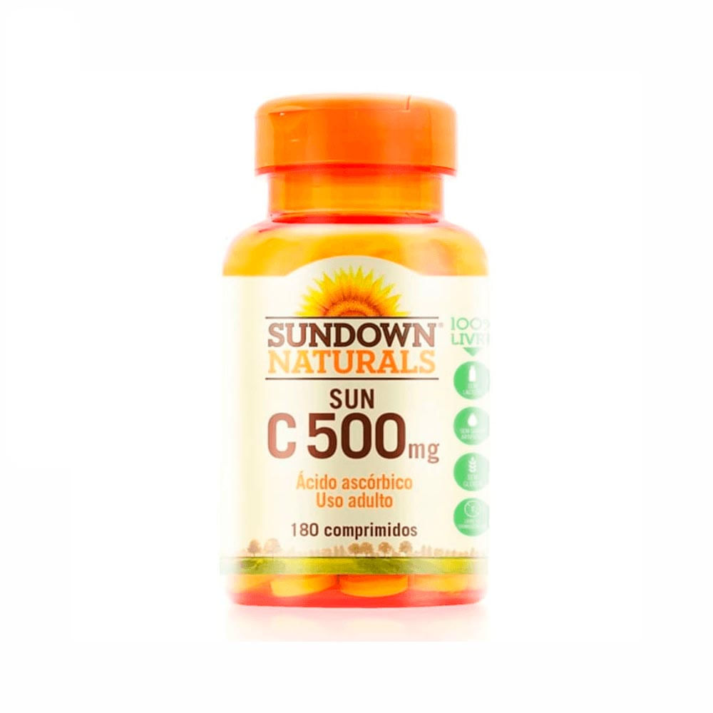Vitamina C Sundown 500mg Com 180 Comprimidos