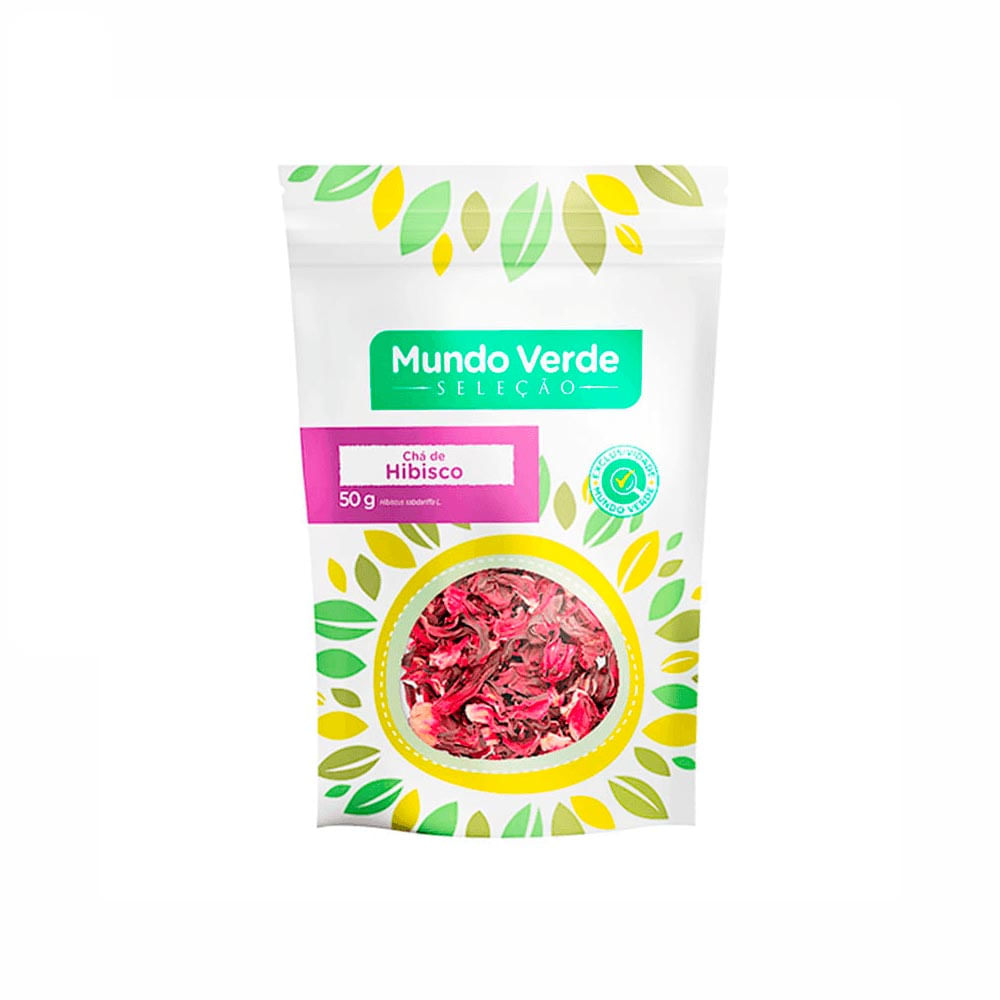 Chá de Hibisco Flor Desidratada Mundo Verde Seleção 50g