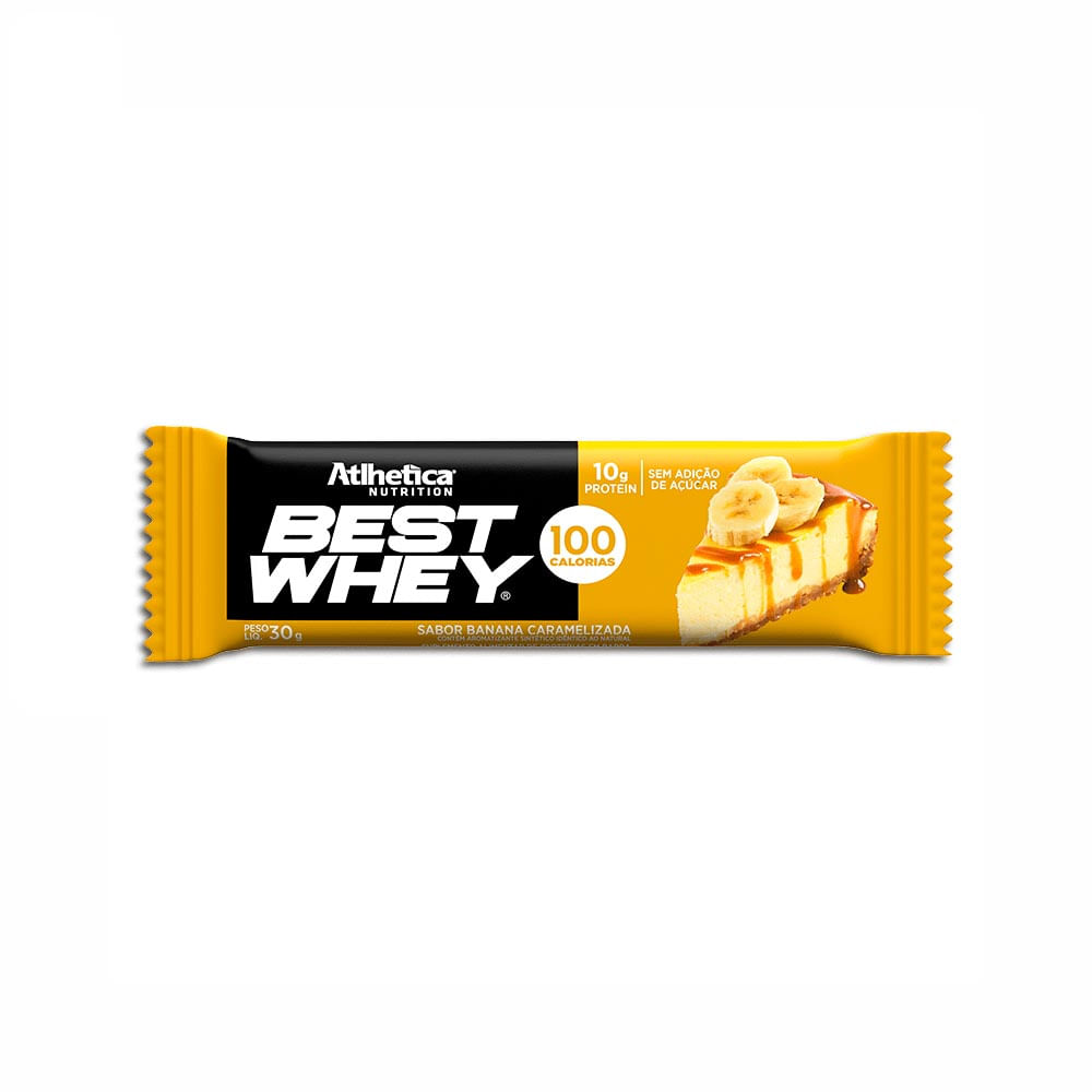 Best Whey Bar Banana Caramelizada Atlhetica Nutrition 36g
