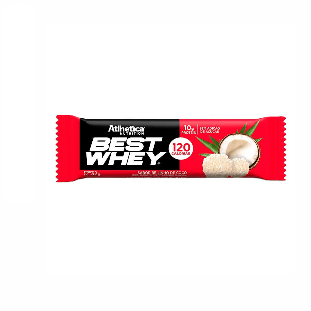 Best Whey Bar Beijinho De Coco Atlhetica 32G