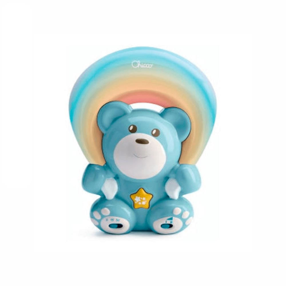 Luminária e Projetor Rainbow Bear Azul Chicco