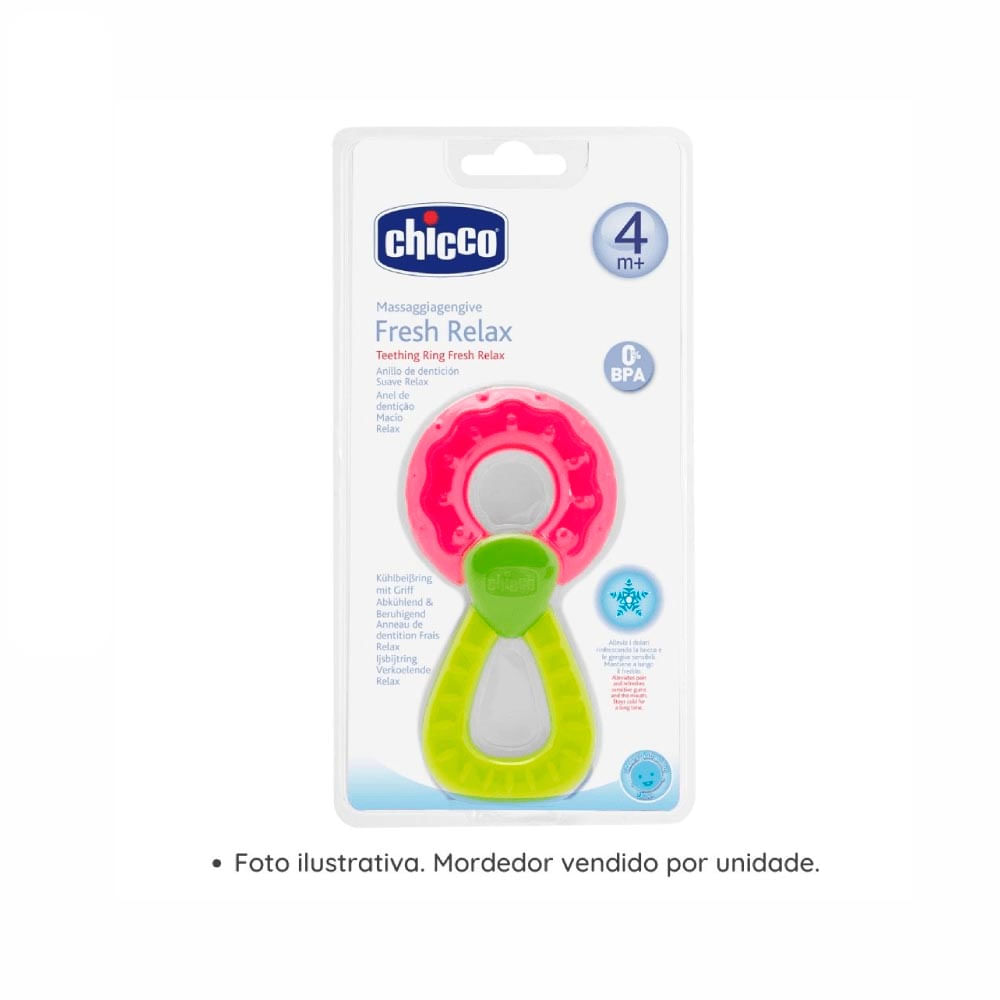 Mordedor com Pega Fresh Relax Colorido Chicco