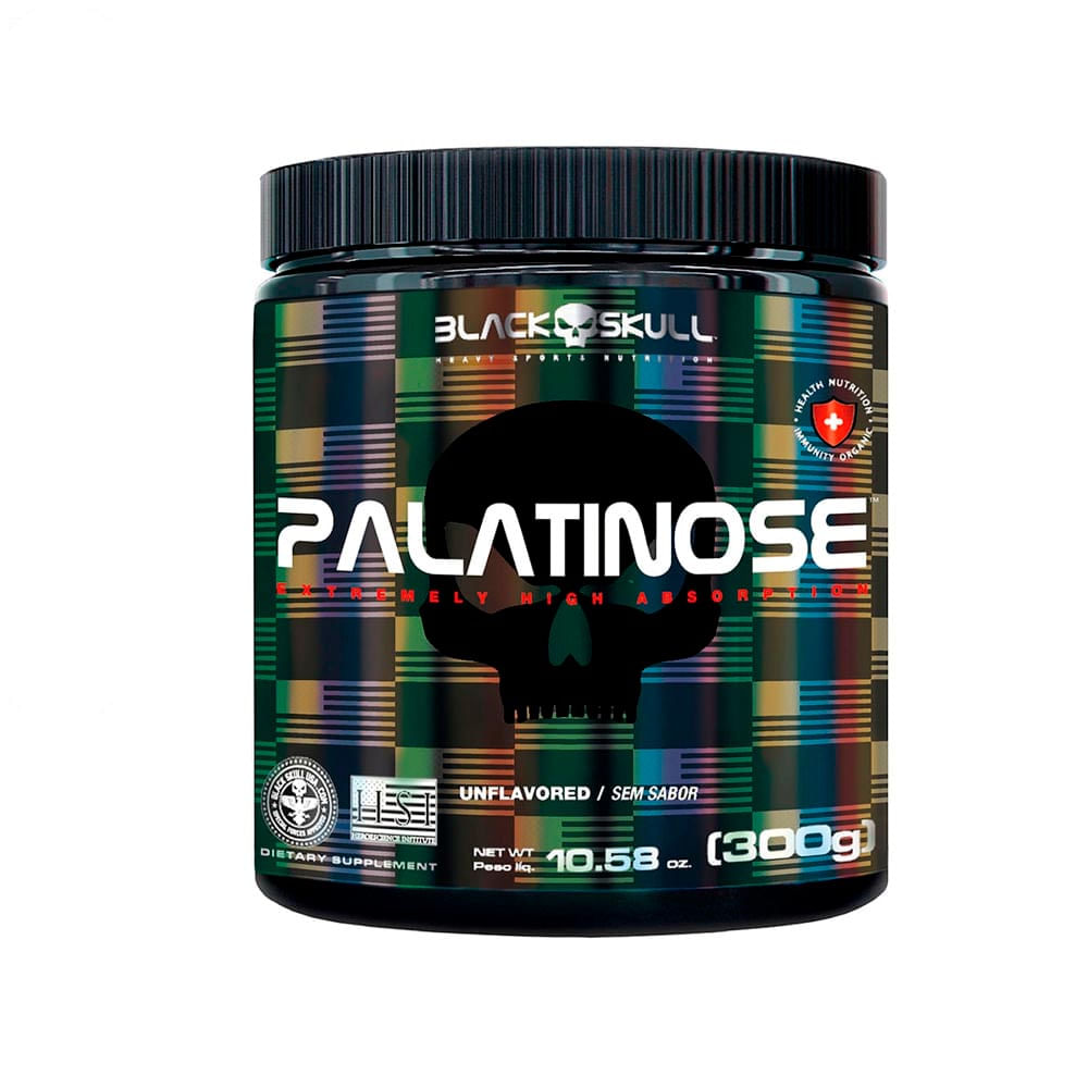 Suplemento Alimentar Palatinose Black Skull 300g