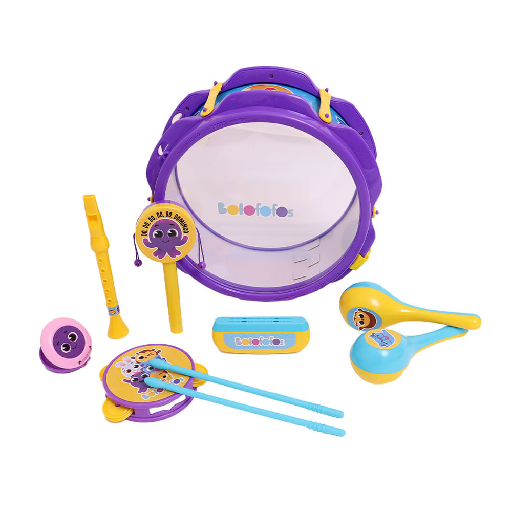 Conjunto Musical Bolofofos Kit Bandinha Fun
