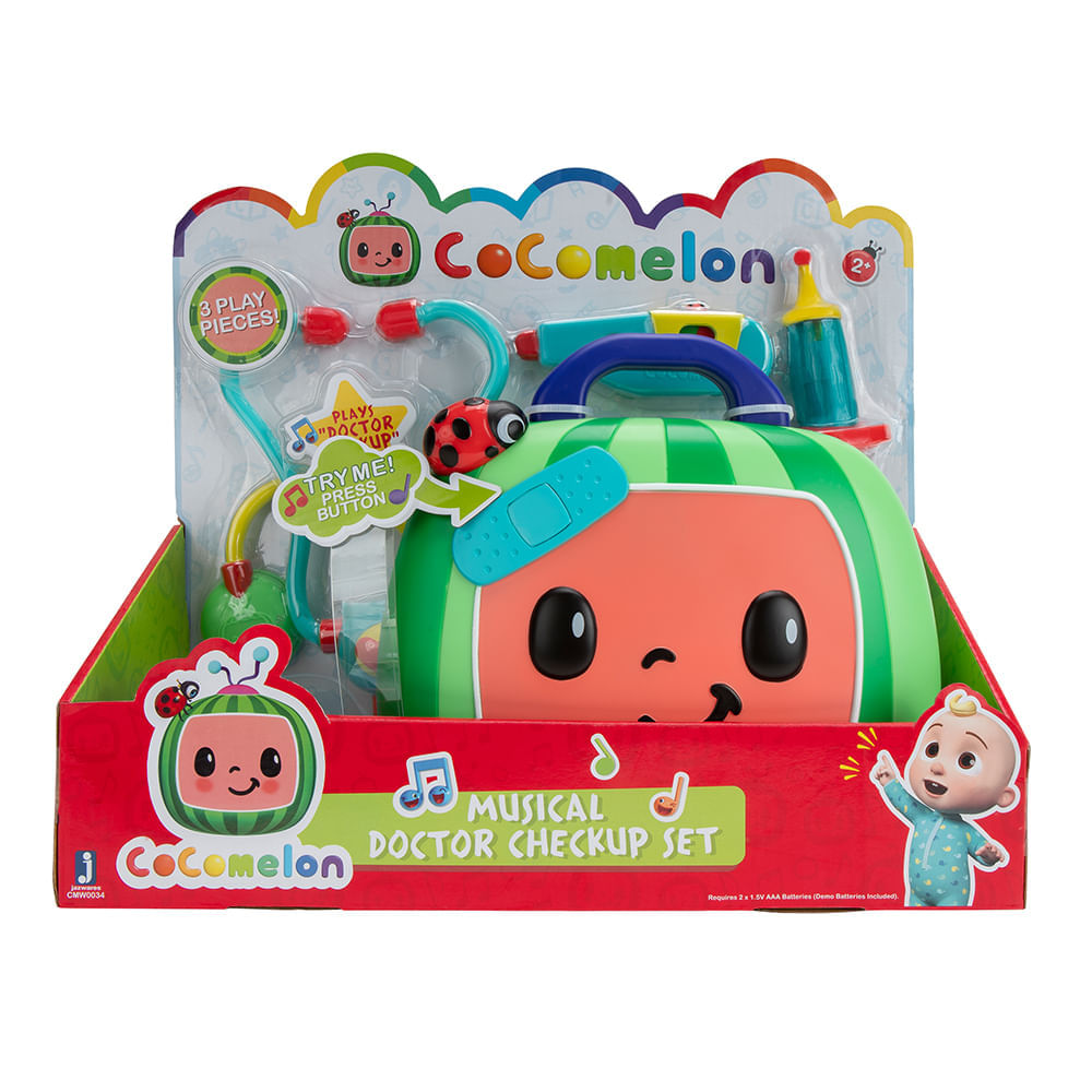 Brinquedo Educativo Musical Doctor Check Up Case Cocomelon Toca Música Candide