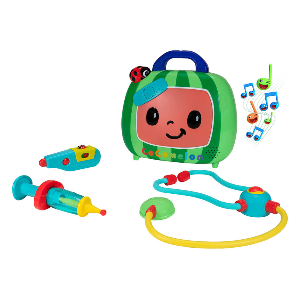 Brinquedo Educativo Musical Doctor Check Up Case Cocomelon Toca Música Candide