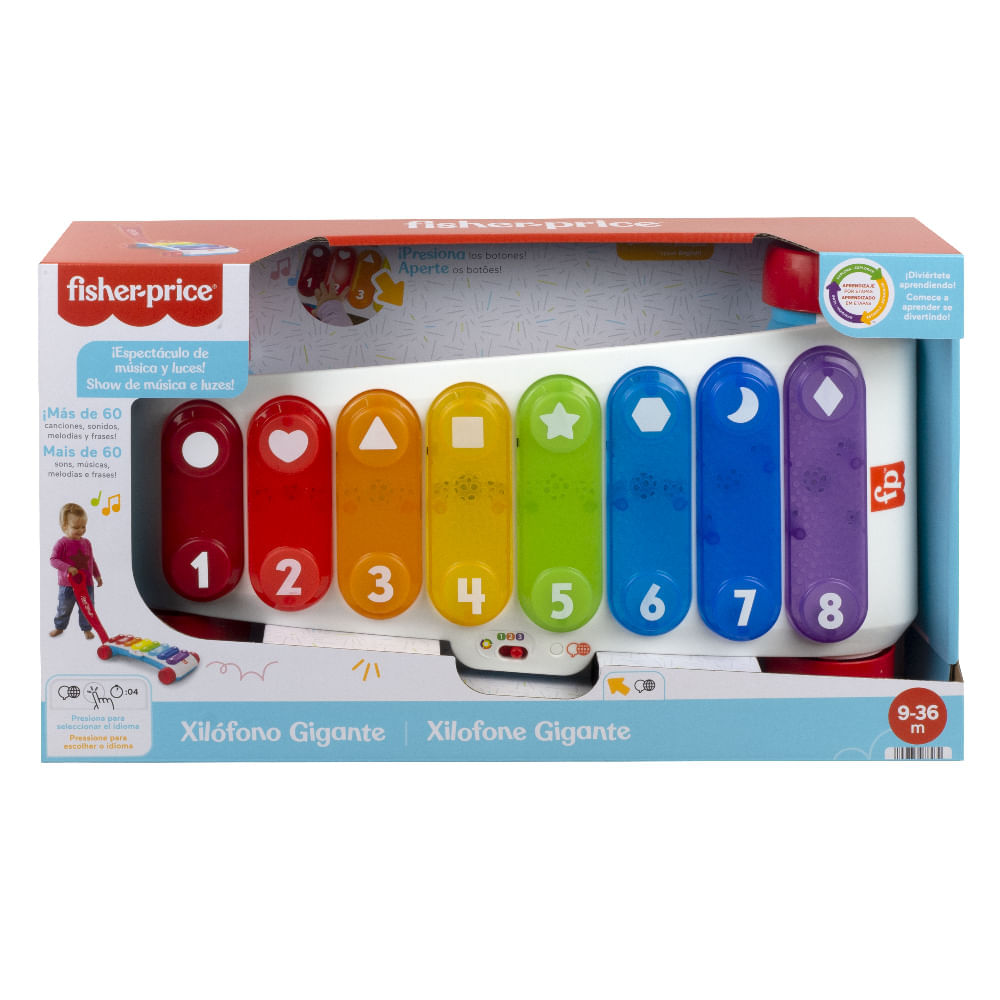 Brinquedo Educativo Xilofone Gigante Colorido Fisher-Price