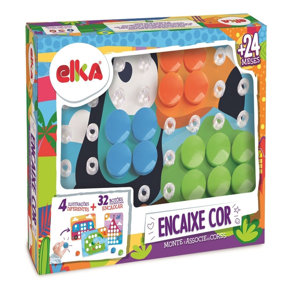 Brinquedo Educativo Encaixe Cor Elka
